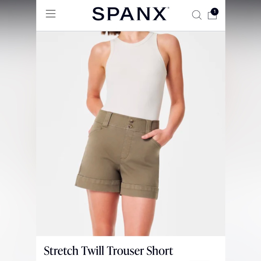 Stretch Twill Trouser Short in Tuscan Olive size Large